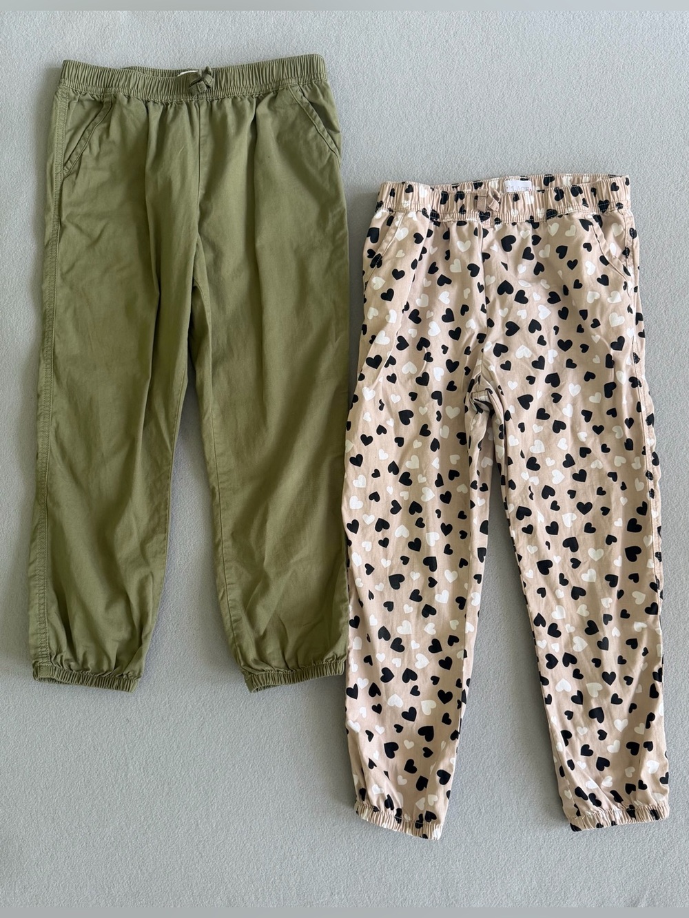 The Children's Place Girls Joggers Pants s12 Set of 2 Elastic Waist Pockets